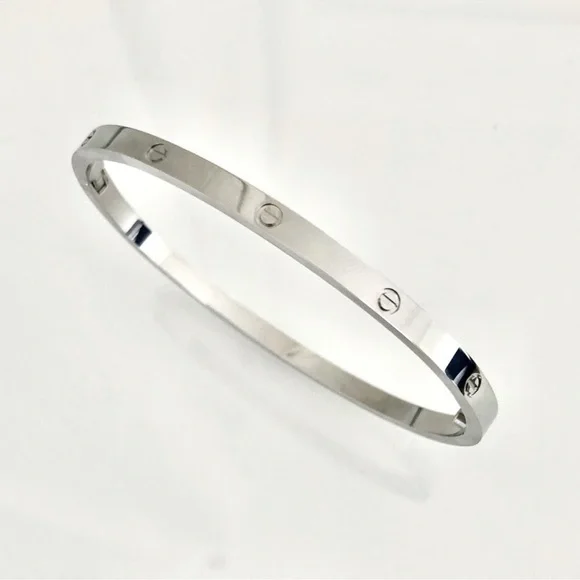 NEW Small Model Screw Cuff Bangle Love Bracelet with Screwdriver in Silver